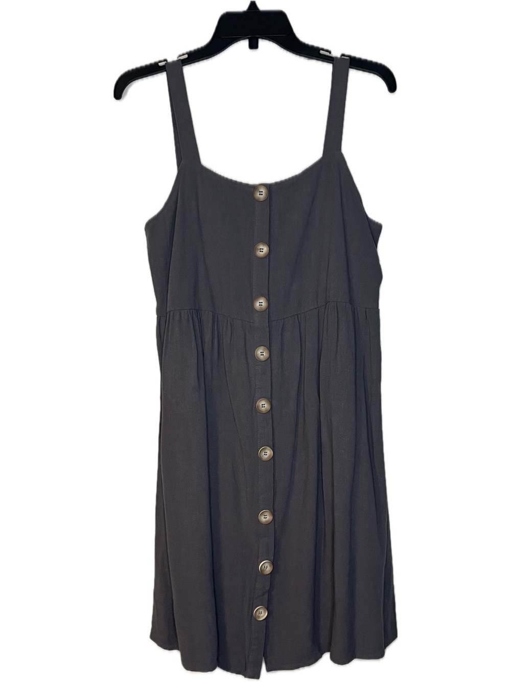 Mittoshop Gray Button-Front Sundress